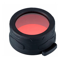 Диффузор фильтр для фонарей Nitecore NFR65 (65мм), красный