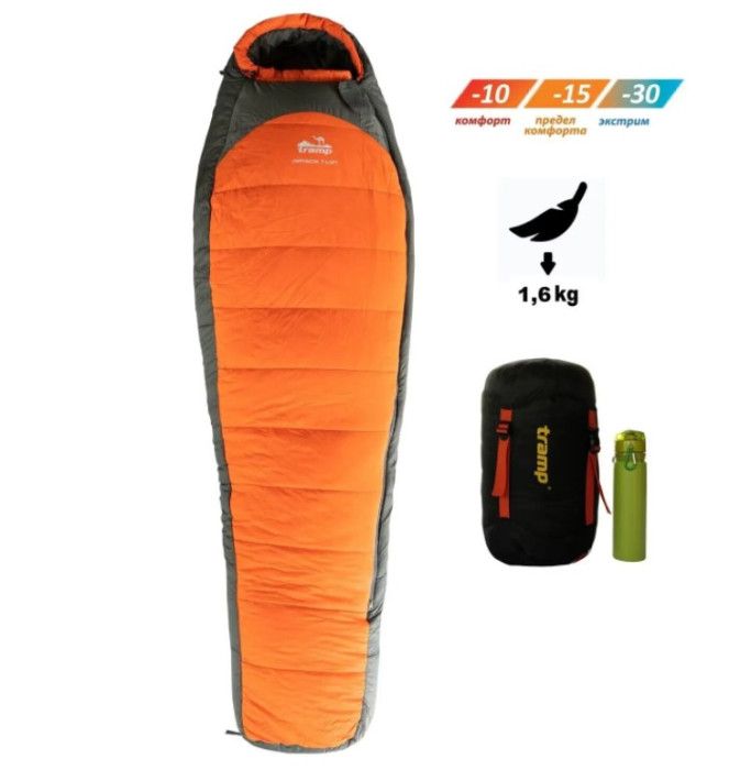 Спальный мешок Tramp Oimyakon Compact кокон левый TRS-048C-L  