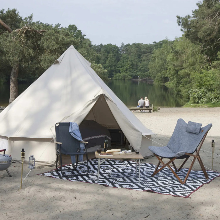 Кресло раскладное Bo-Camp Bloomsbury L Grey (1200370)  