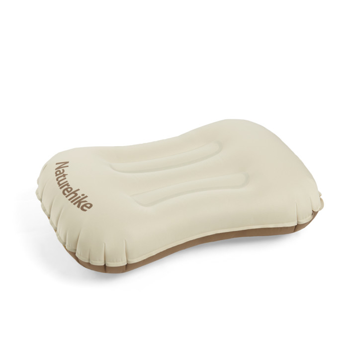 Подушка надувная ультралегкая Naturehike NH17T013-Z, 42х32 см, бежевая  