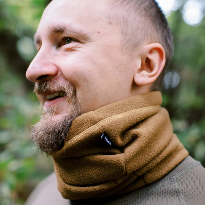 Повязка флисовая Tribe Neck Warmer T-KF-0024-coyote, S-M  