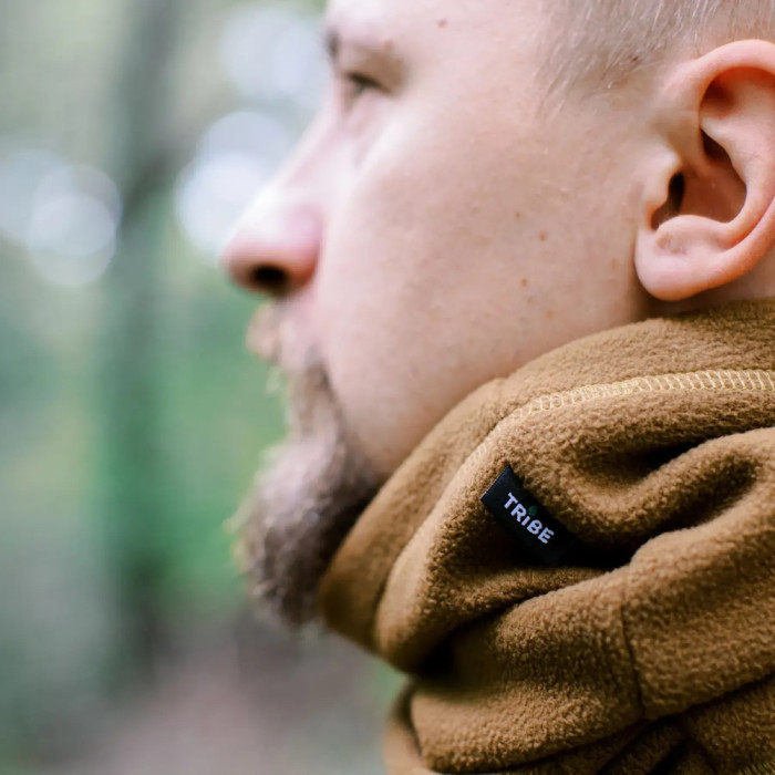Повязка флисовая Tribe Neck Warmer T-KF-0024-coyote, S-M  