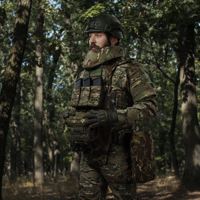 Кевларовый шлем Ukrarmor Mich 2000 Team Wendy. Уровень защиты NIJ IIIA Олива  