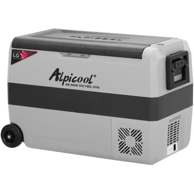 Компрессорный автохолодильник Alpicool T50 (LG). 47 литров. Двухкамерный. До -20℃. (12, 24, 220 вольт)