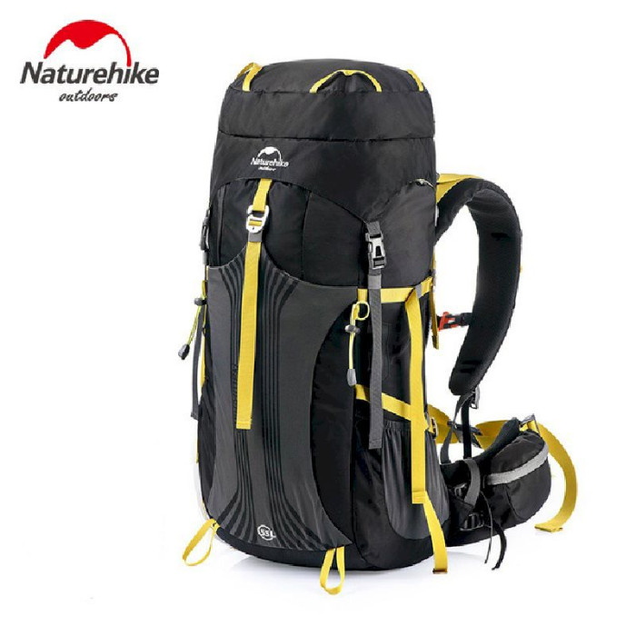 Рюкзак туристический Naturehike NH16Y020-Q, 55 л, черный  
