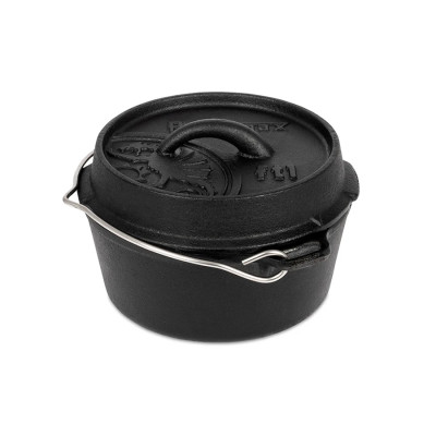 Казан-жаровня чугунная Petromax Dutch Oven ft1 плоское дно 0,9 л