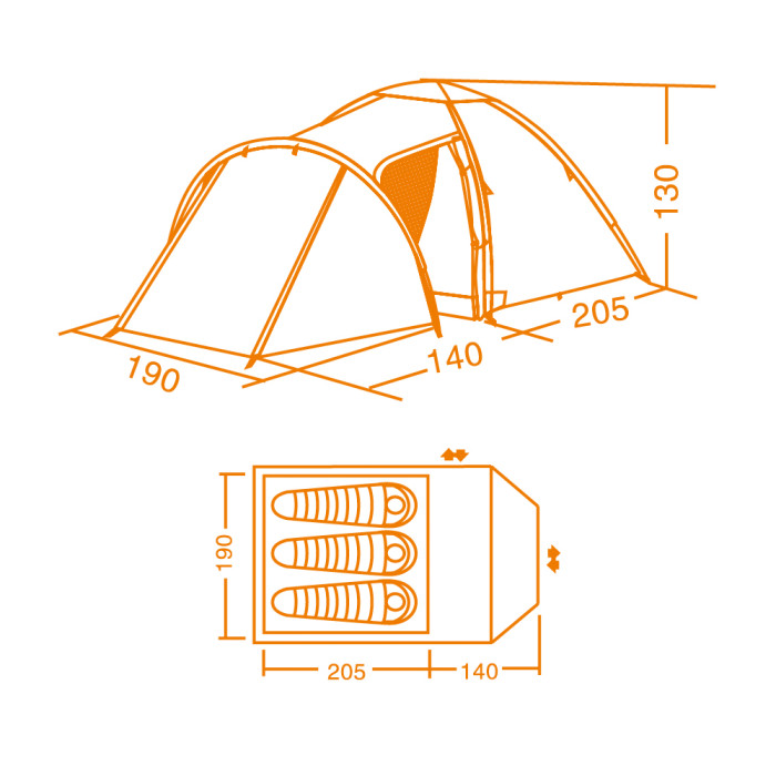 Палатка Кемпинг Solid 3  