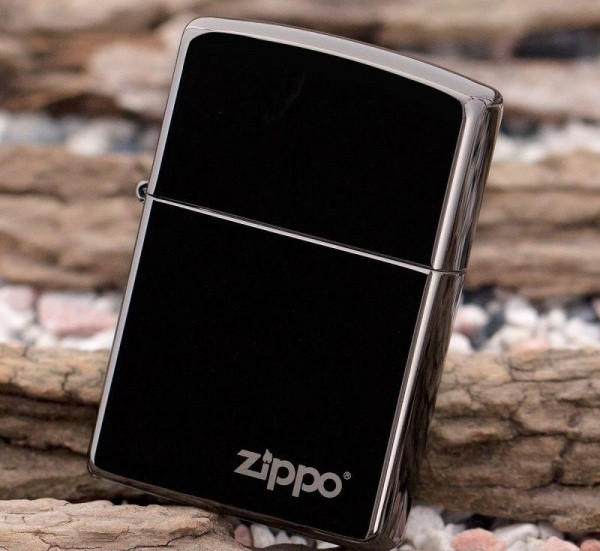 Зажигалка Zippo Black Ice, Logo Laser, 150ZL  