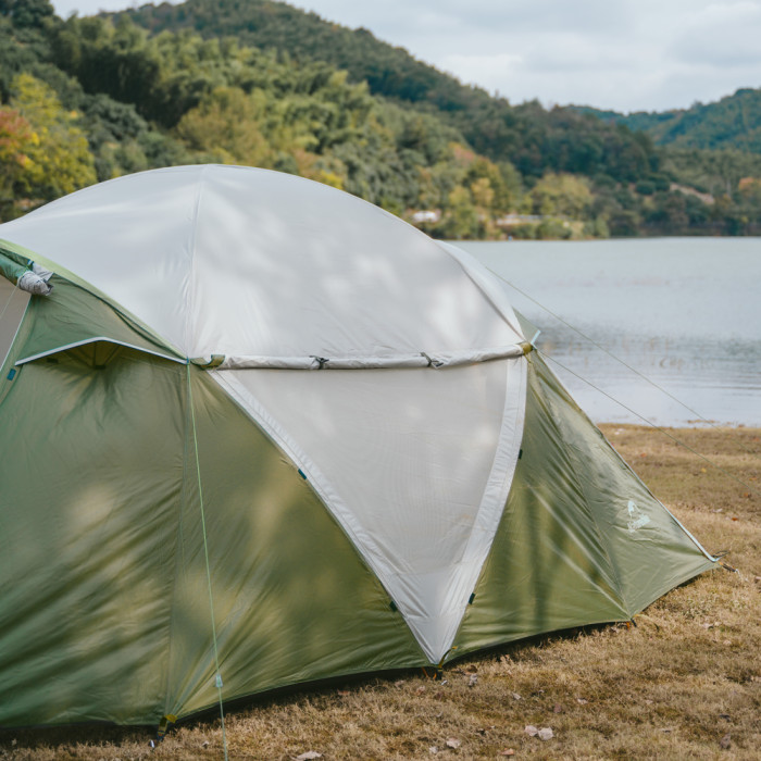 Палатка четырехместная Naturehike KOTA 4 CNK2450WS041, темно-зеленая  