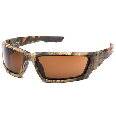 Очки Venture Gear Brevard Camo (bronze) коричневые в камуфлирующей оправе