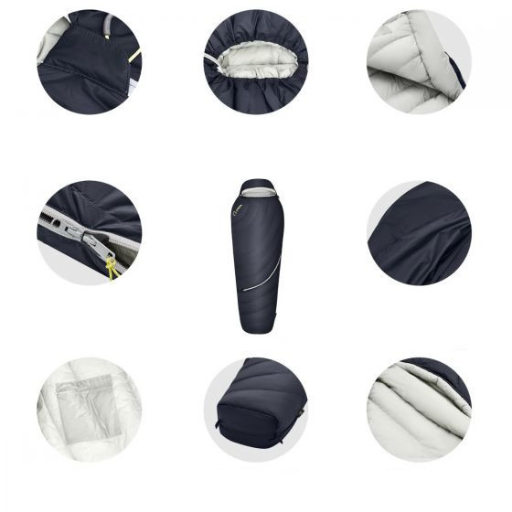 Спальный мешок Atepa  DENALI 340L (AS2008) R BLACK  