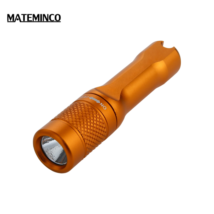 Фонарь Mateminсo A01 UV, оранжевый  