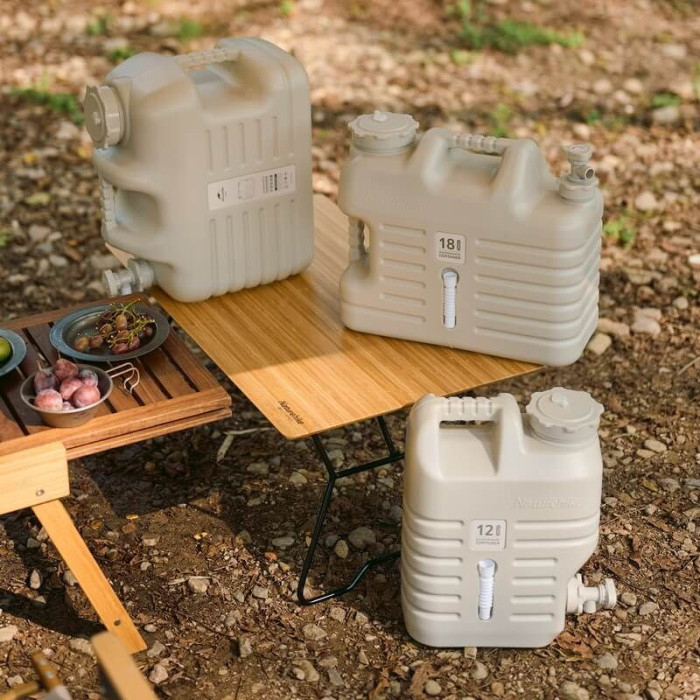 Канистра для воды Naturehike NH16S012-T, 12 литров, серая  