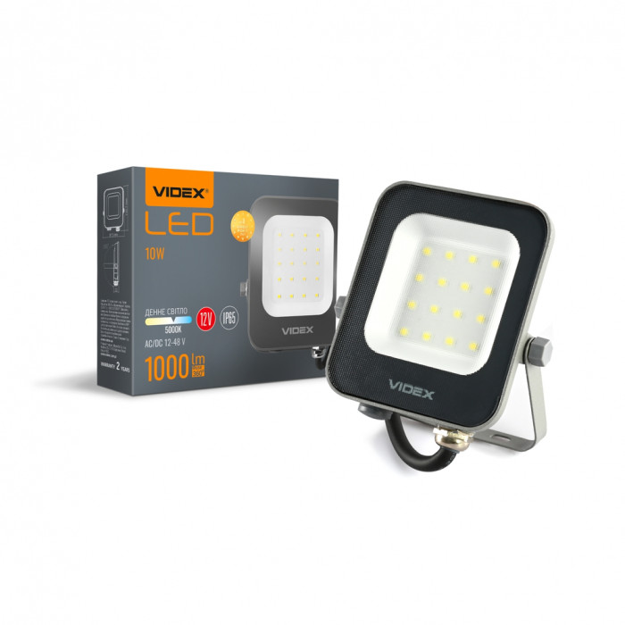 Прожектор VIDEX F3e 1000Lm 5000K AC/DC 12-48V  