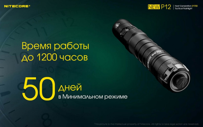 Фонарь Nitecore P12 комплект new  