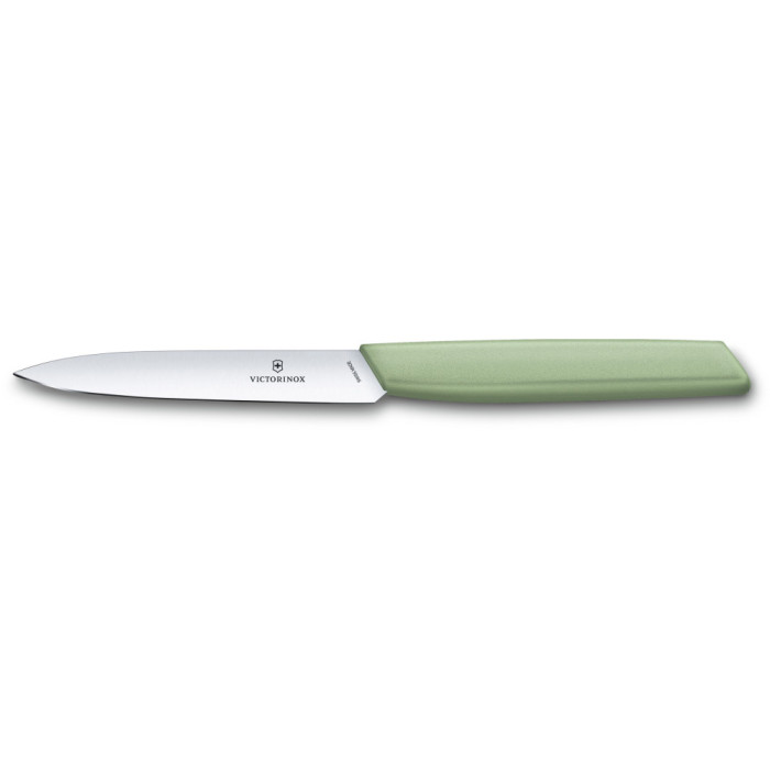 Кухонный нож Swiss Modern Paring  10см с зел.ручкой  