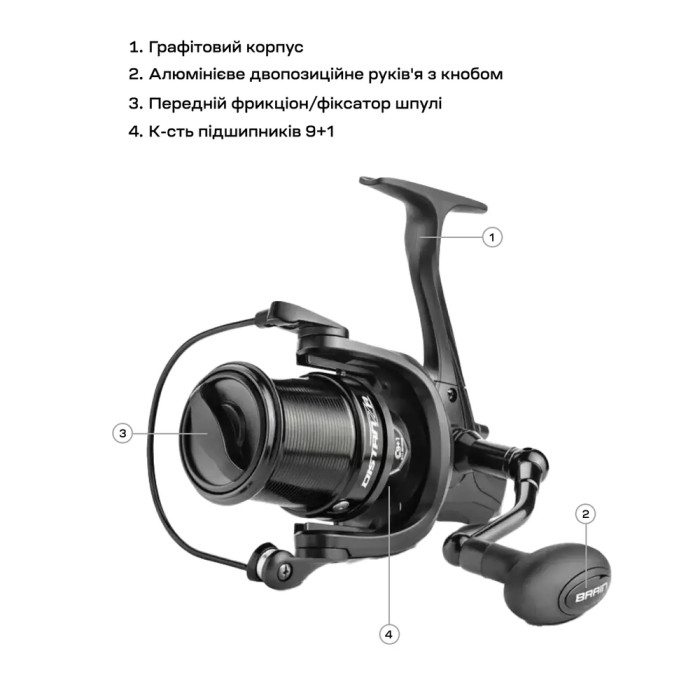 Катушка Brain Distanza 6000S 9+1BB 4.7:1  