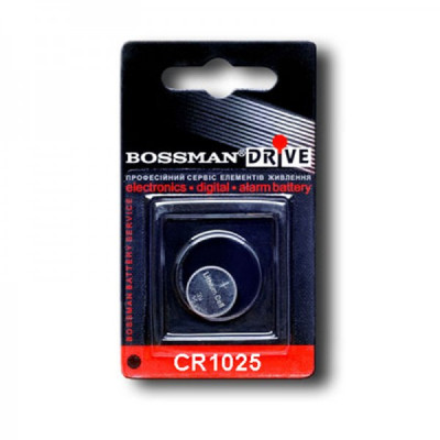 Батарейка CR1025 Bossman 1bl