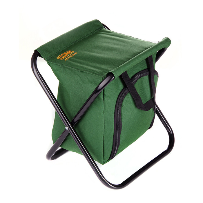 Стул раскладной СИЛА без спинки (стальной каркас) с термосумкой Ø16 мм 27 х 32 х 33 см  