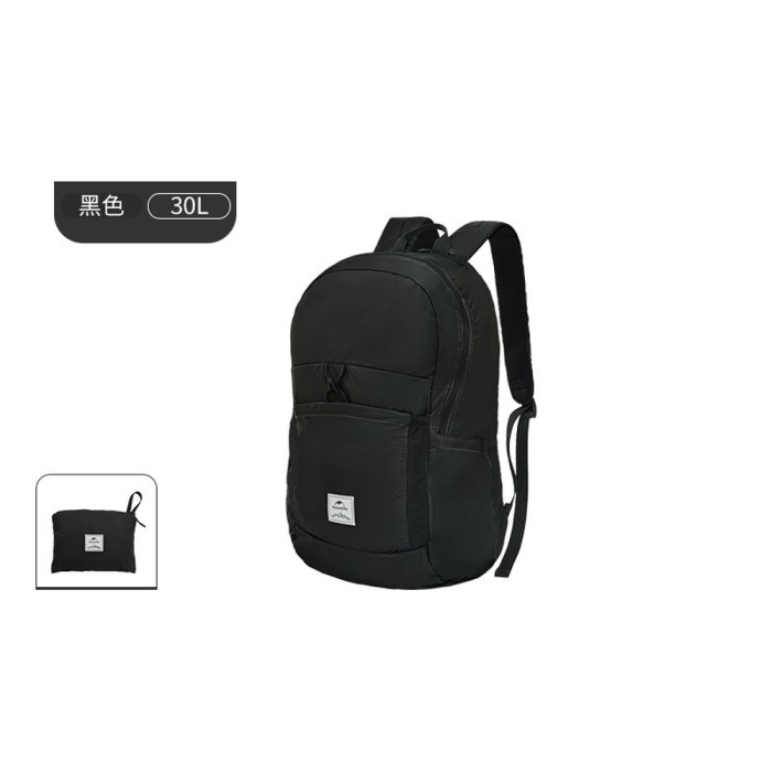 Рюкзак компактный сверхлегкий Naturehike NH17A017-B Yunyan, 30 л, черный  