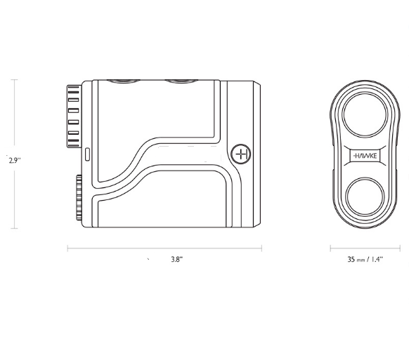 Лазерный дальномер  Hawke LRF Vantage 900 LCD  