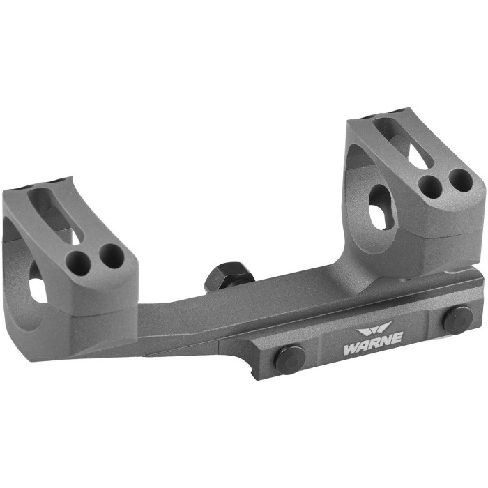 Крепление-моноблок Warne X-Skeleton Mount. d – 30 мм. Ultra High. Weaver/Picatinny. Grey  