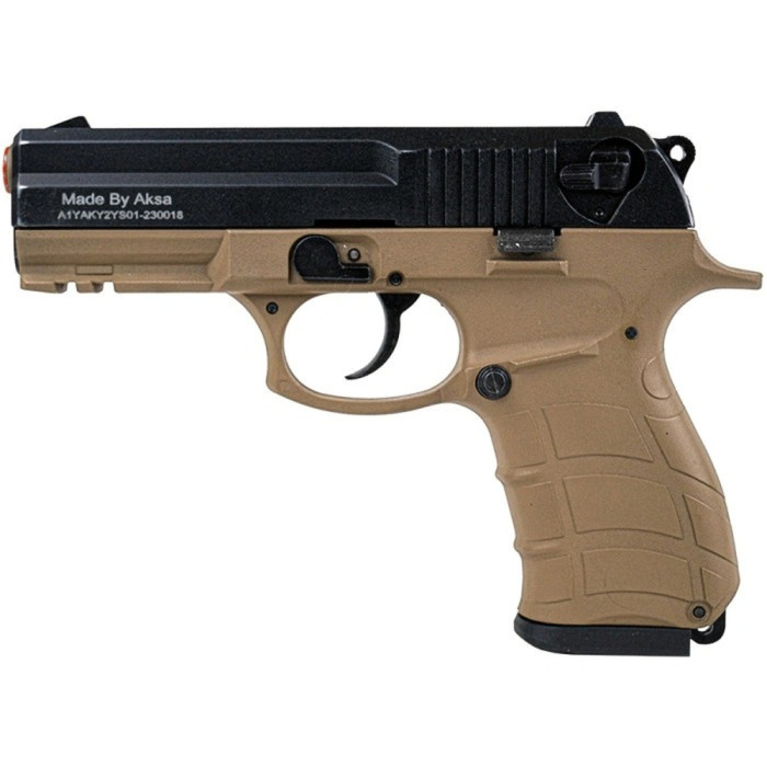 Пистолет сигнальный Aksa Arms AK15 CC-03 cal.9 PAK (Beretta PX4 Storm) Black/Tan  