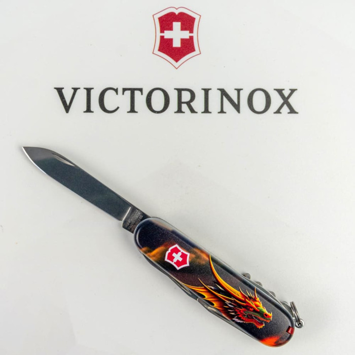 Складной нож Victorinox HUNTSMAN ZODIAC Фантастический дракон 1.3713.3.Z3210p  