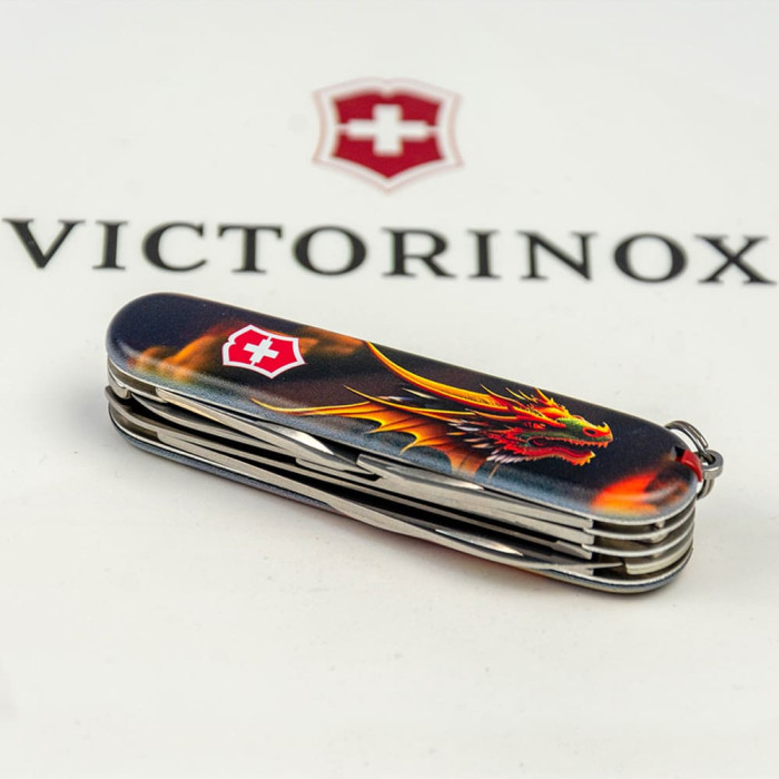 Складной нож Victorinox HUNTSMAN ZODIAC Фантастический дракон 1.3713.3.Z3210p  