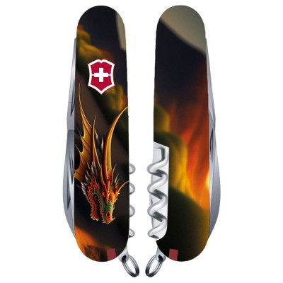 Складной нож Victorinox HUNTSMAN ZODIAC Фантастический дракон 1.3713.3.Z3210p