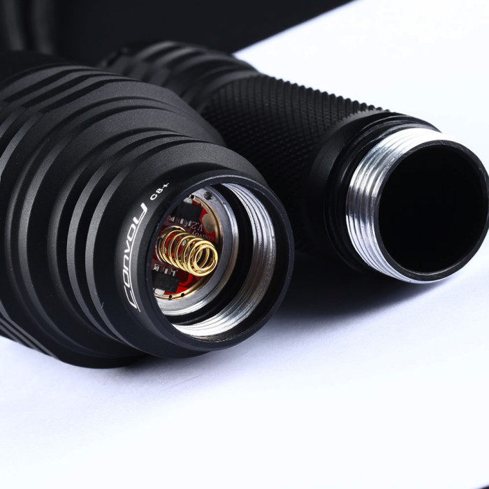 Фонарь Convoy C8+ SST40 5000k black (восстановлен/чистка контактов)  