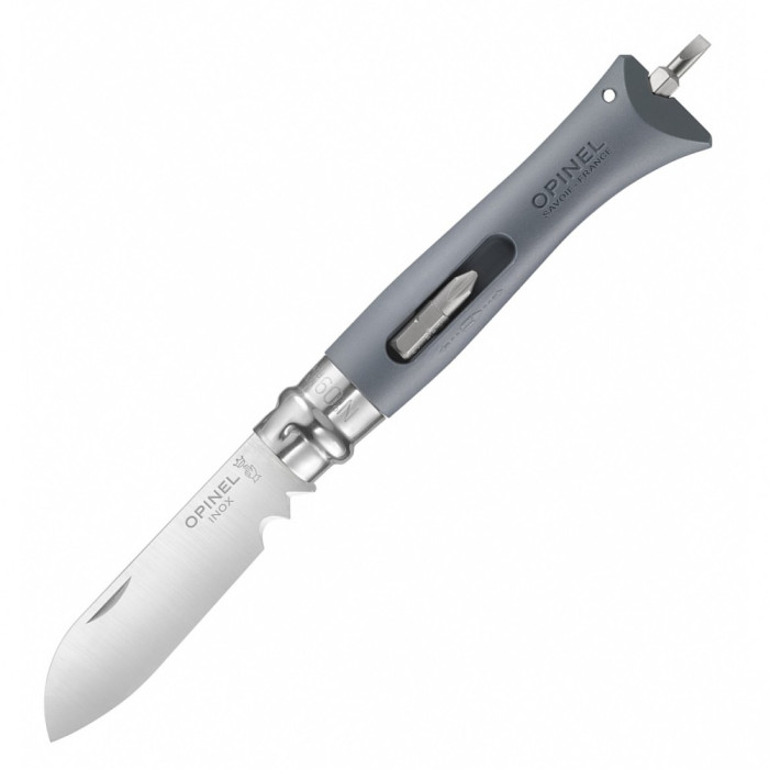 Нож Opinel 9 Diy, серый  