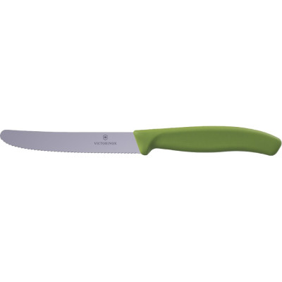 Нож для томатов Victorinox Swiss Classic 11см волн олив 6.7834.E575