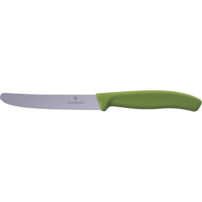 Нож для томатов Victorinox Swiss Classic 11см волн олив 6.7834.E575  