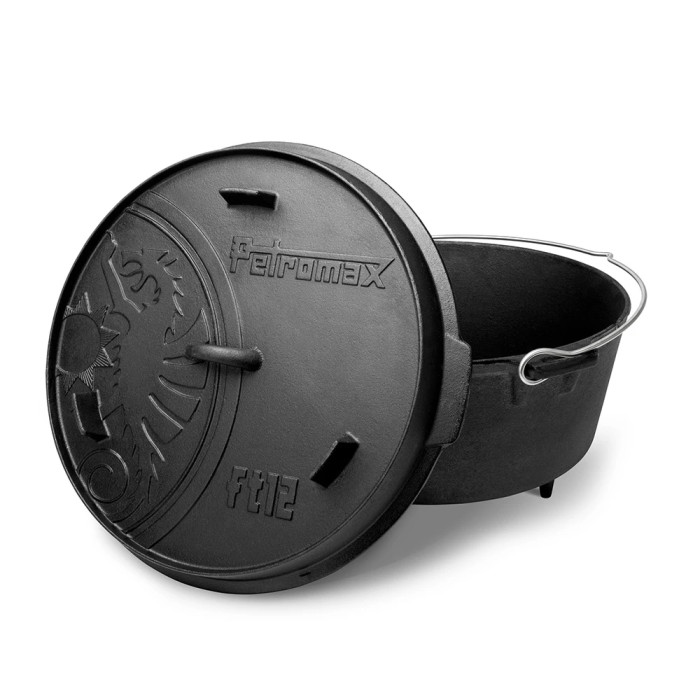 Казан-жаровня чугунная Petromax Dutch Oven ft12 на ножках 10,8 л  