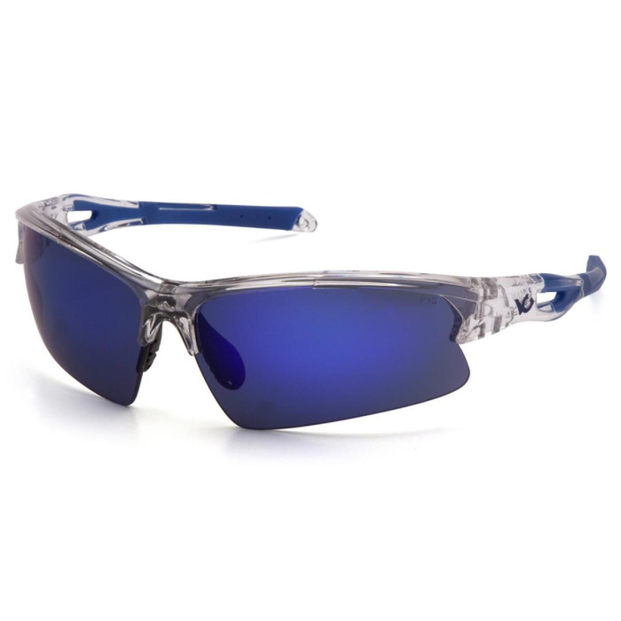 Очки Venture Gear MontEagle Clear (blue mirror) Anti-Fog зеркальные синие в прозрачной оправе  