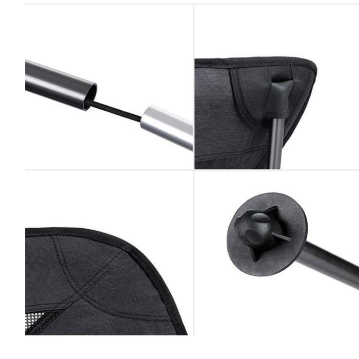 Кресло складное высокое NaturehikeYL06 Alu Folding Moon Chair NH18Y060-Z, черный  