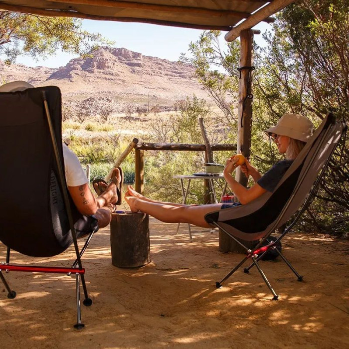 Кресло складное высокое NaturehikeYL06 Alu Folding Moon Chair NH18Y060-Z, черный  