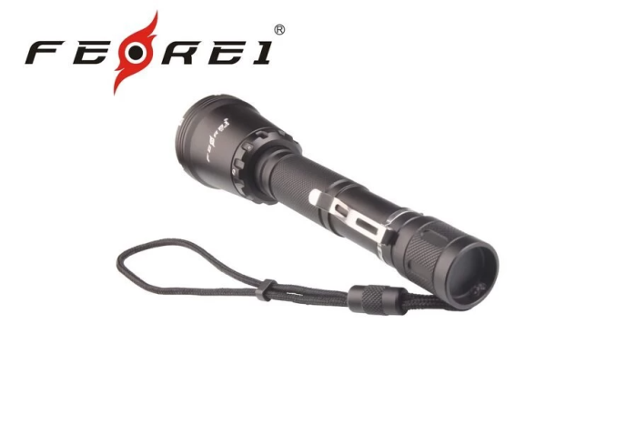 Фонарь дайвинговый Ferei W158 набор (черный, холодный)  
