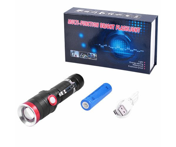 Ручной фонарь Small Sun 739 XML-L2, 1х18650, ЗУ micro USB, зажим, комплект.  