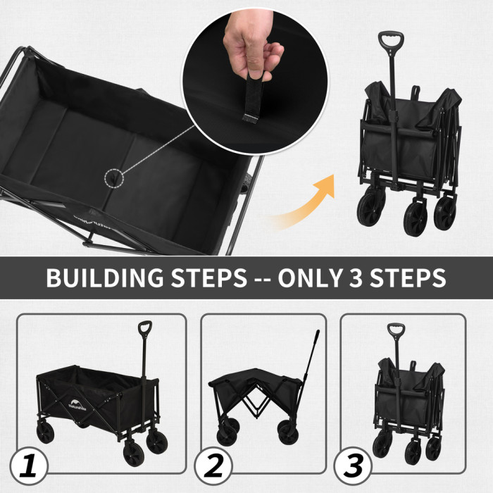Складная тележка Naturehike CNK2300JU014, черная  