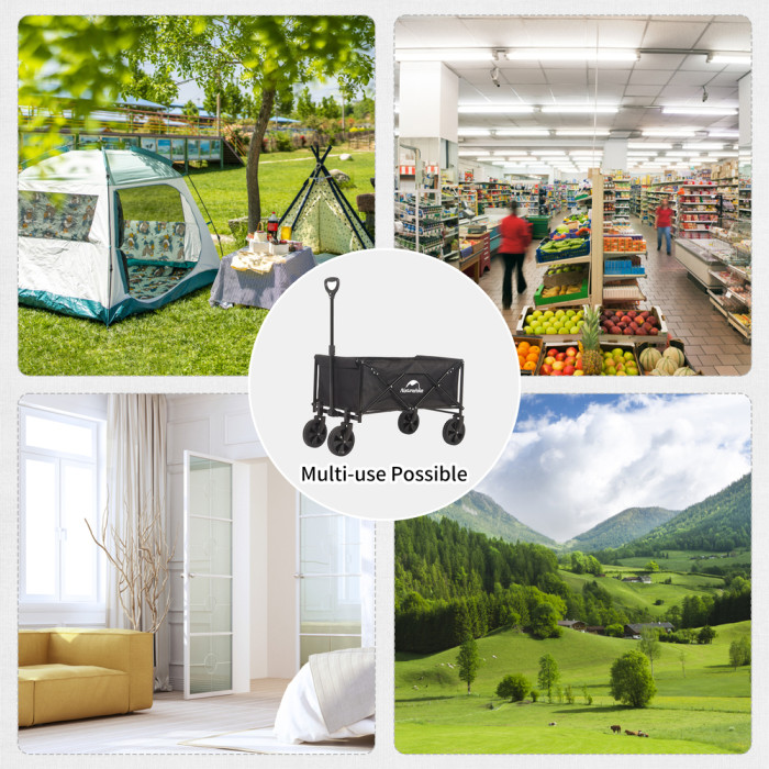 Складная тележка Naturehike CNK2300JU014, черная  