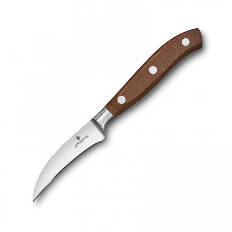 Кухонный нож Victorinox Grand Maitre Wood Shaping 8 см изогн. с дерев. ручкой (GB) 