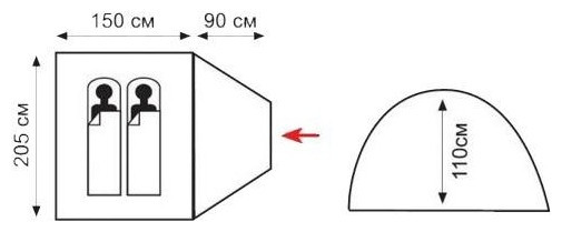 Палатка Sol Fly 2, SLT-041  
