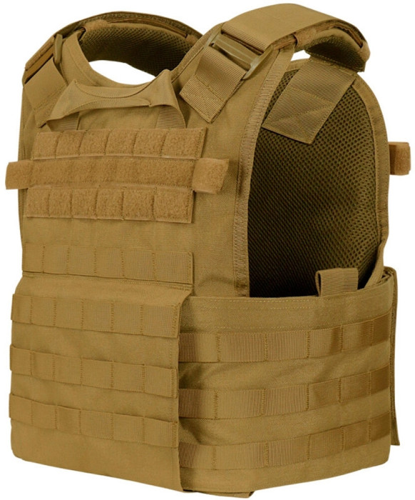 Жилет тактический Condor Modular Operator Plate Carrier с карманами под мягкие боковые пластины койот  