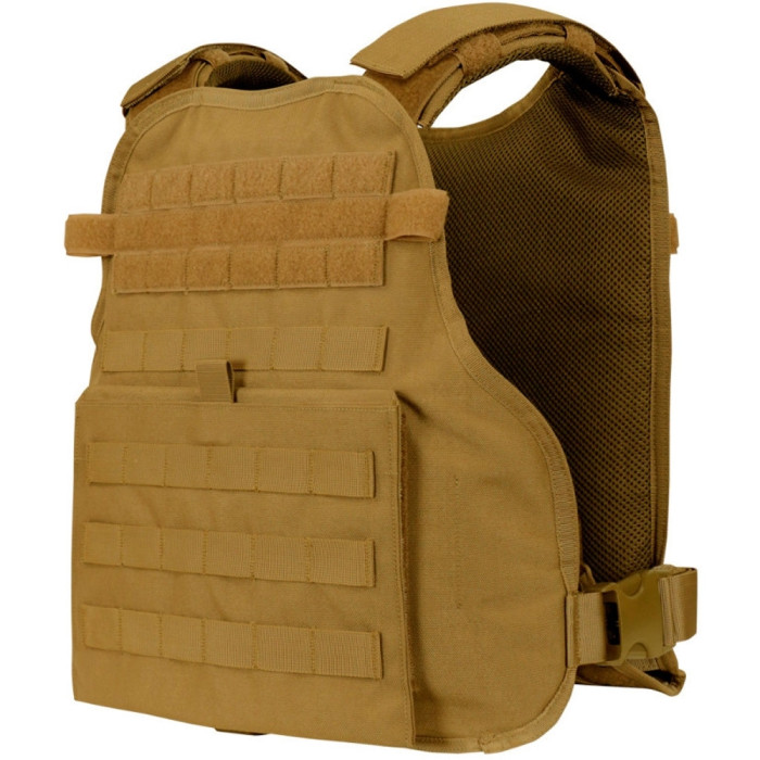 Жилет тактический Condor Modular Operator Plate Carrier с карманами под мягкие боковые пластины койот 