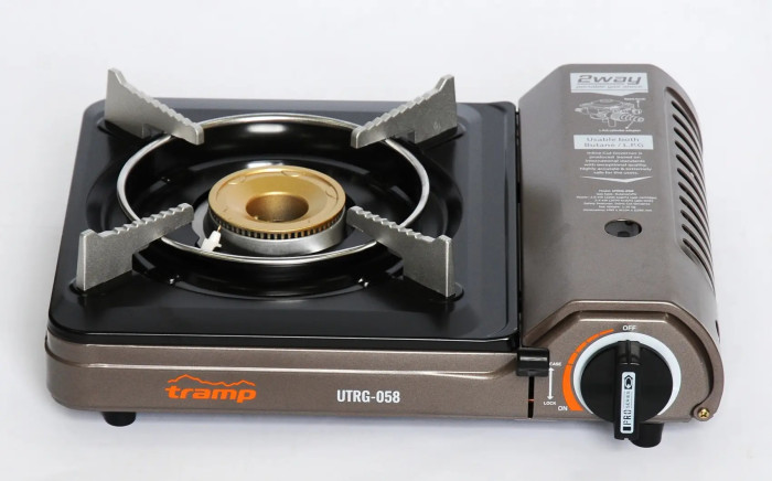 Плита Tramp портативная с переходником на большой баллон UTRG-058  