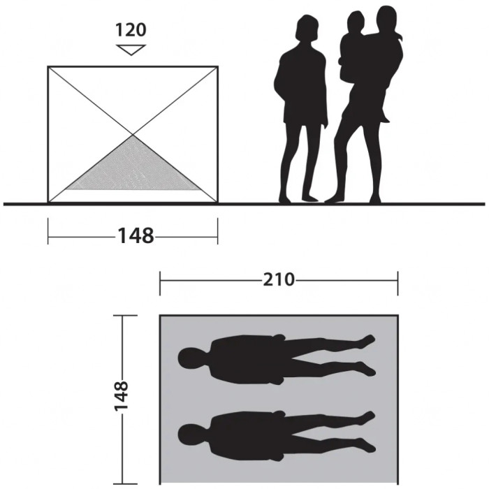 Палатка пляжная Outwell Beach Shelter Formby Blue (111229)  