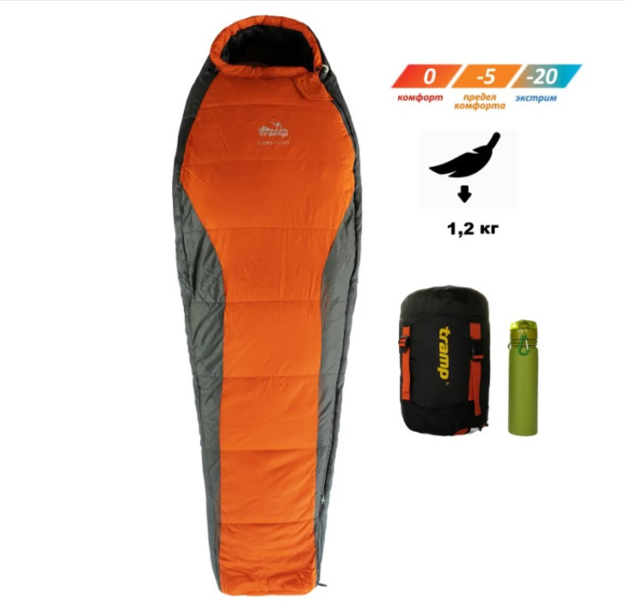Спальный мешок Tramp Fjord Compact кокон левый TRS-049C-L  