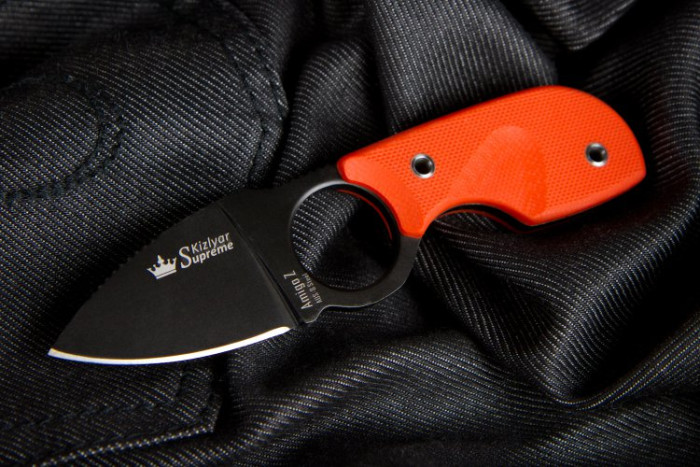 Нож Kizlyar Supreme Amigo-Z черный, сталь AUS8  